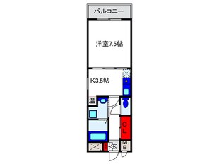 エミ－ルＨＩＲＯの物件間取画像